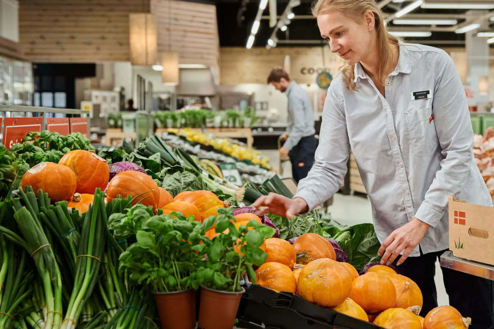 Medarbejder i grøntafdelingen