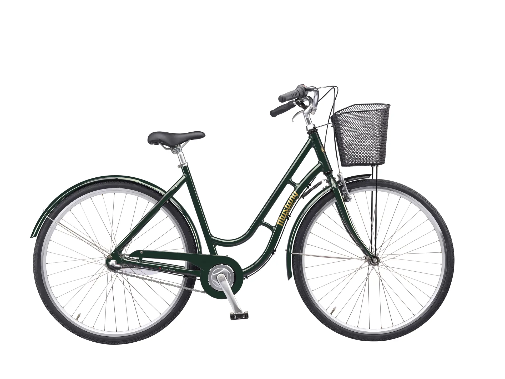 Mørkegrøn damecykel Mustang