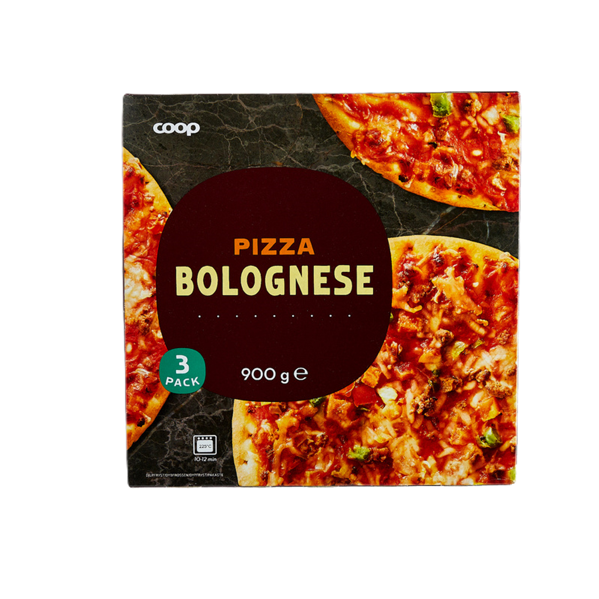 Coop frysepizza bolognese
