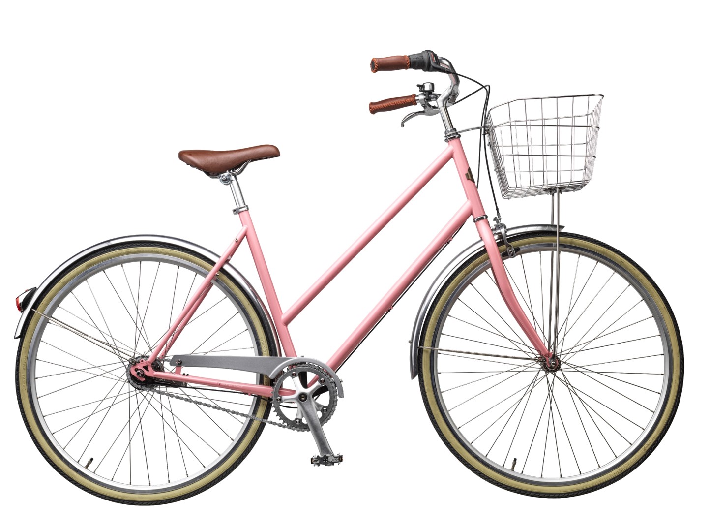 Lyserød Mustang damecykel