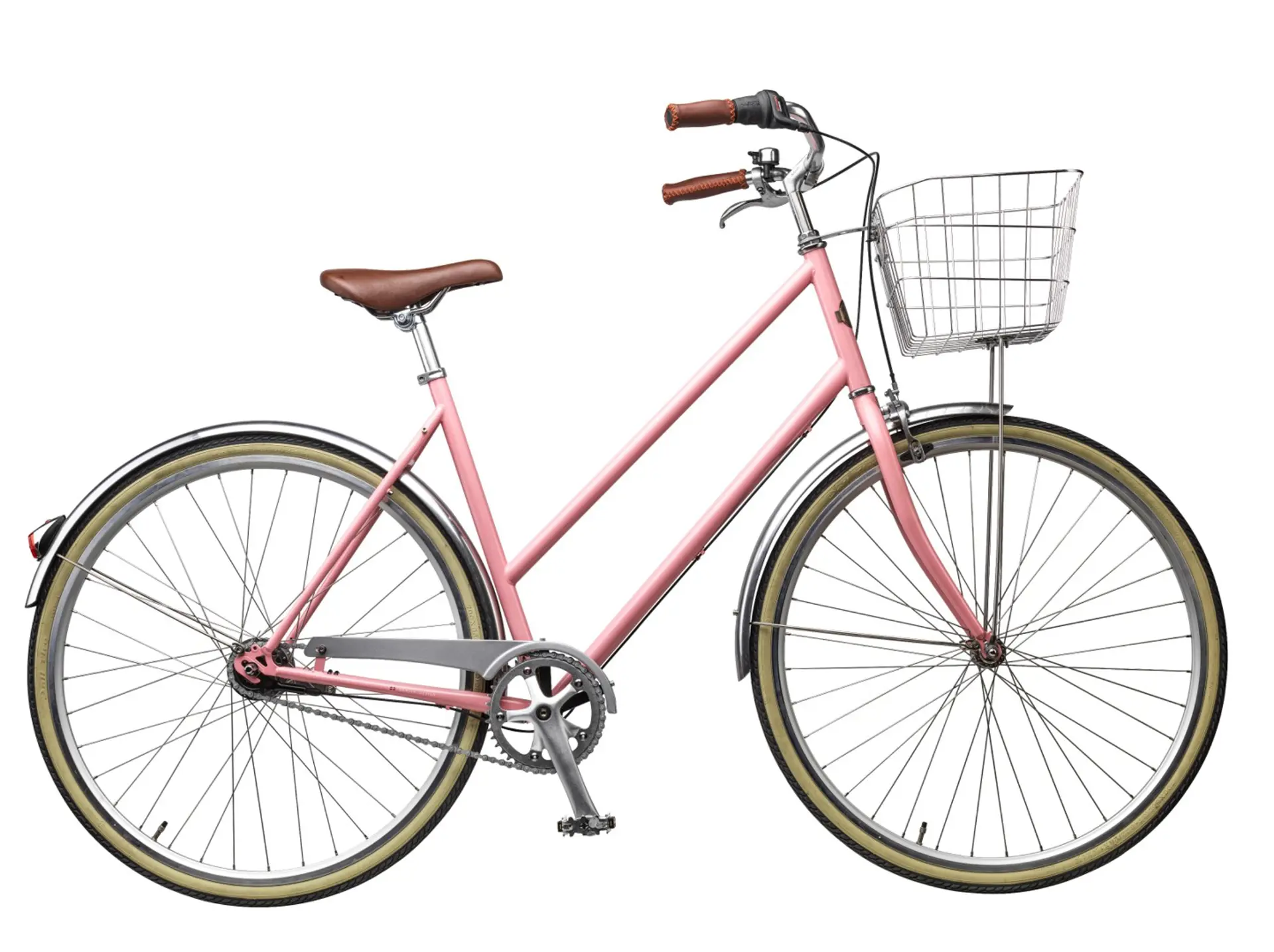 Lyserød Mustang damecykel