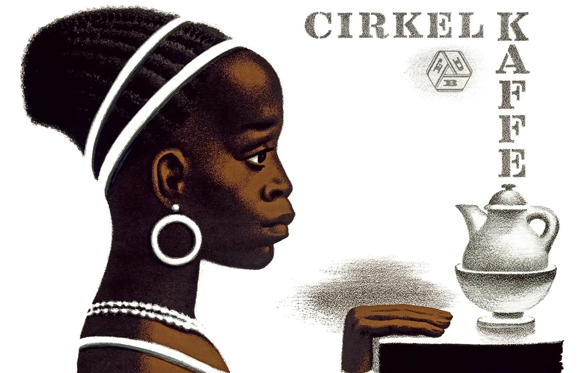 Billede af Cirkel Pigen som er logo på Cirkel Kaffe fra Coop